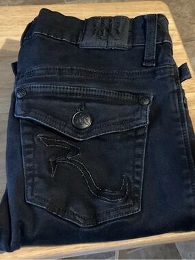 Rock & Republic “Kassandra” Denim Bootcut Black Jeans Size 8